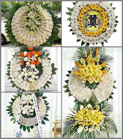 湖北黄石市阳新县浮屠镇周通村花圈速递